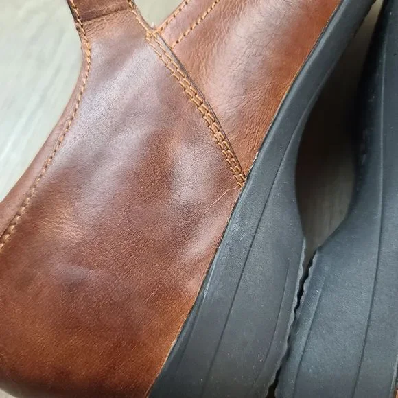 NWOB Dansko Fawna Mary Jane Chestnut Burnished Calf Leather Shoes size 9 - Picture 9 of 14